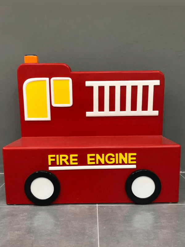 Kids Fire Truck Bench