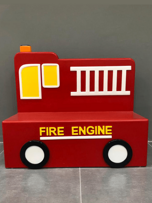 Kids Fire Truck Bench