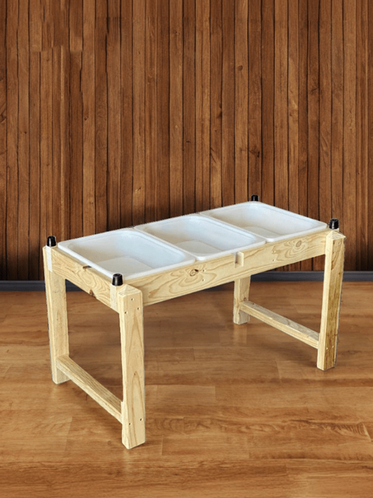 Sand & Water Triple Tub Play Table